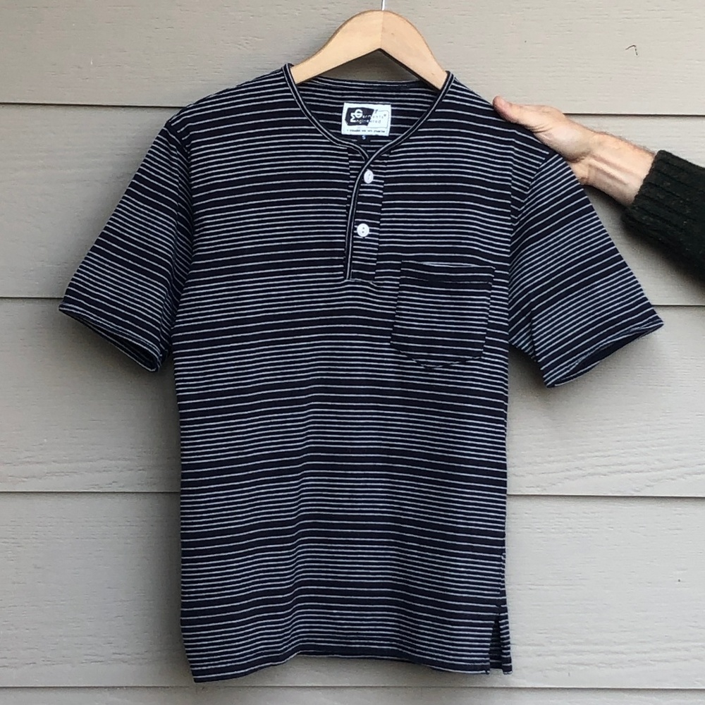 ENGINEERED GARMENTS Short Sleeve Jersey Henley - S